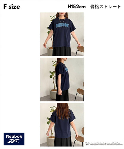 Reebok 牛仔貼布 T恤