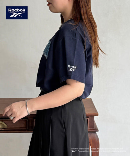 Reebok 牛仔貼布 T恤