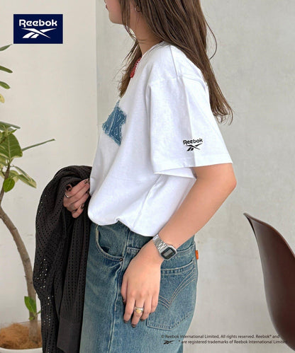 Reebok 牛仔貼布 T恤
