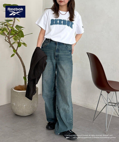 Reebok 牛仔貼布 T恤
