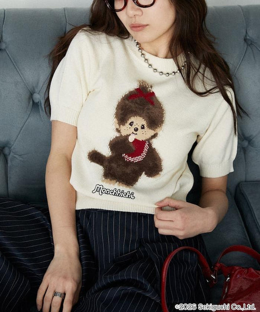 モンチッチ フェザー ジャガード サマーニット　限定展開