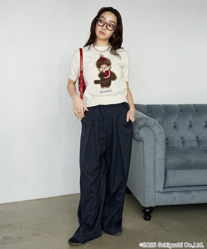 モンチッチ フェザー ジャガード サマーニット　限定展開