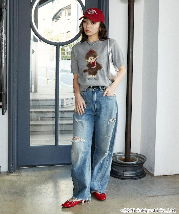 モンチッチ フェザー ジャガード サマーニット　限定展開