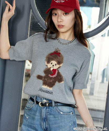 モンチッチ フェザー ジャガード サマーニット　限定展開