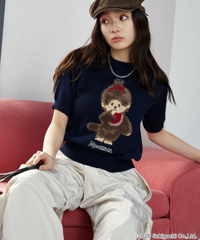 モンチッチ フェザー ジャガード サマーニット　限定展開