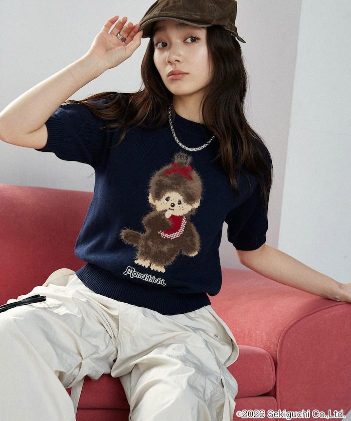 モンチッチ フェザー ジャガード サマーニット　限定展開