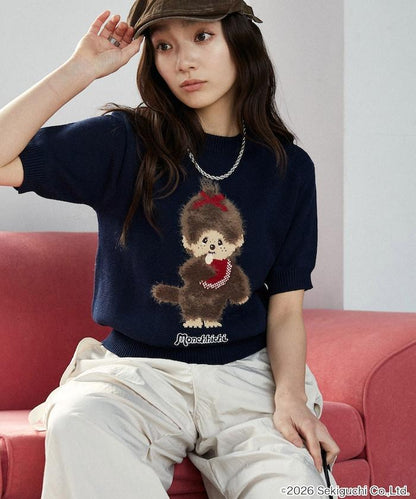 モンチッチ フェザー ジャガード サマーニット　限定展開