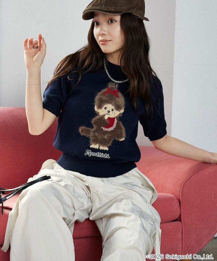 モンチッチ フェザー ジャガード サマーニット　限定展開