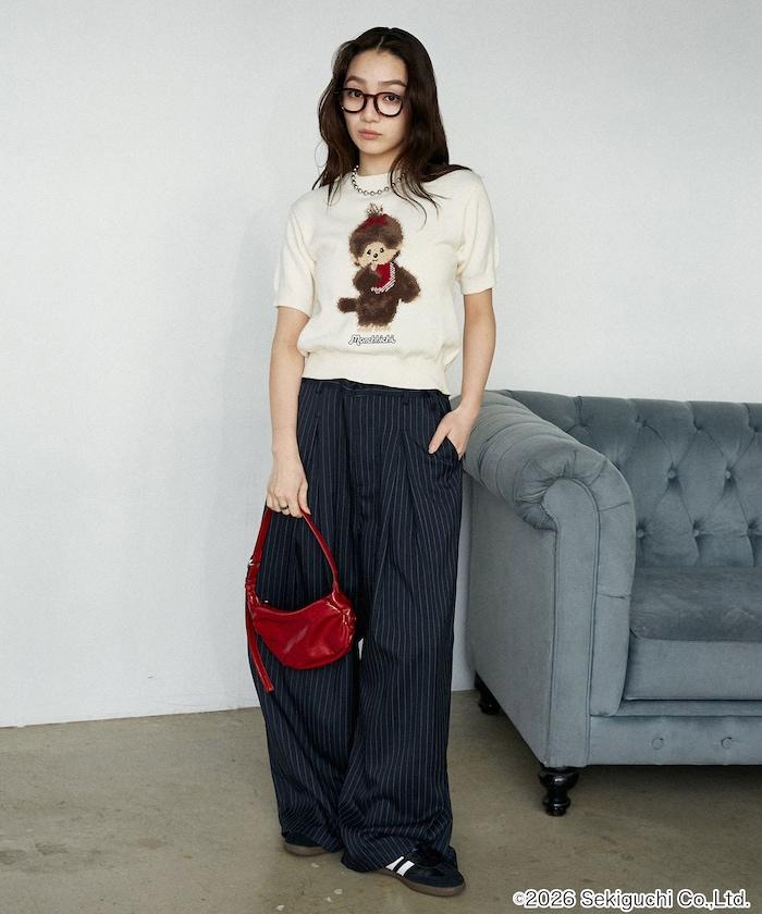 モンチッチ フェザー ジャガード サマーニット　限定展開