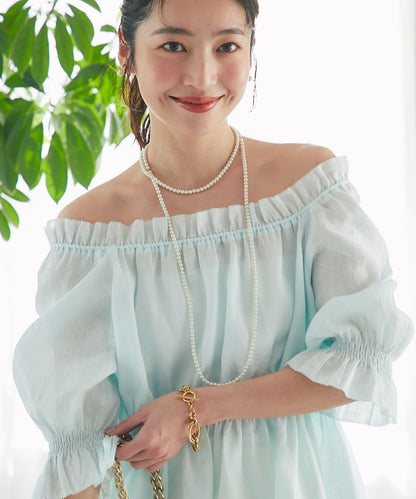 抽褶褶皺設計 女襯衫