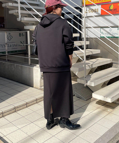 雙拉鍊連帽衛衣
