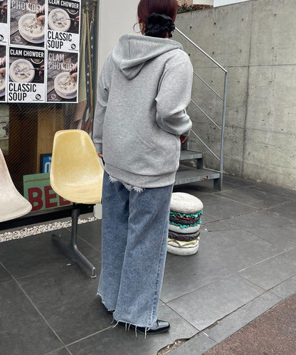 雙拉鍊連帽衛衣