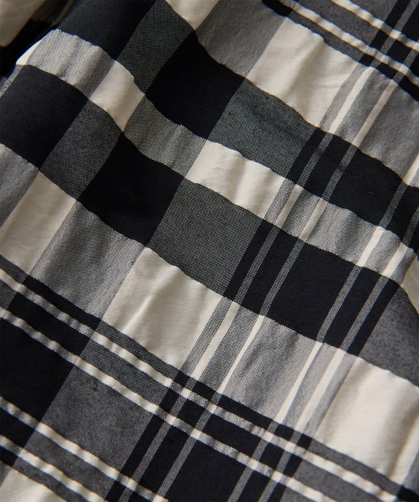 Drawing Numbers 格紋提花褶皺半身裙