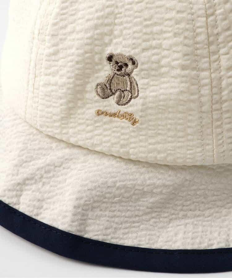 熊耳設計 UV防曬 嬰兒帽