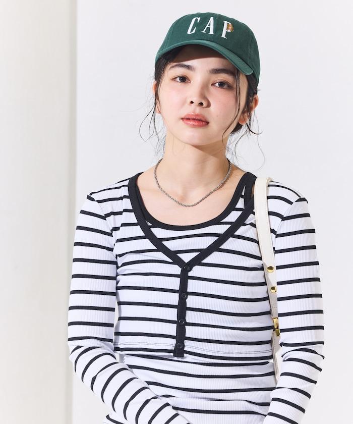 吊帶套裝 短款 羅紋 棉莫代爾 針織開衫