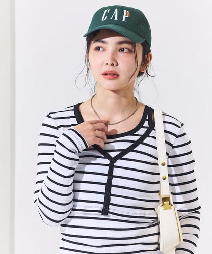 吊帶套裝 短款 羅紋 棉莫代爾 針織開衫