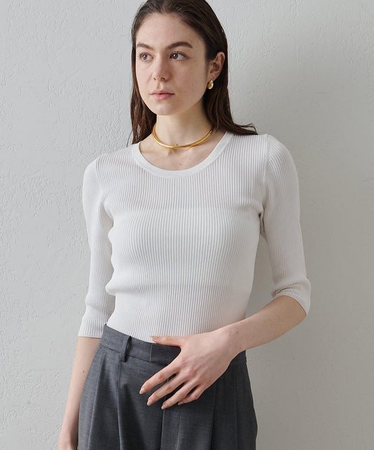 Drawing Numbers 羅紋半袖針織上衣