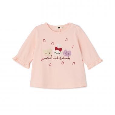 七分袖 POM保護加工 T恤