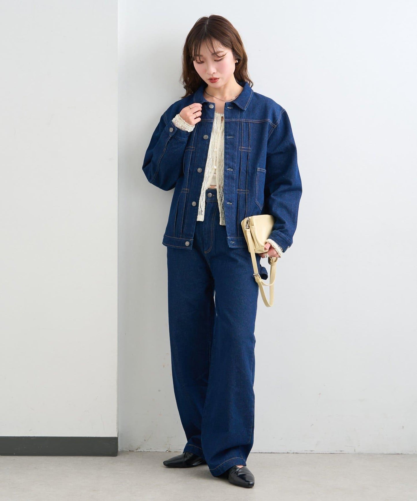 BM 牛仔工裝褲