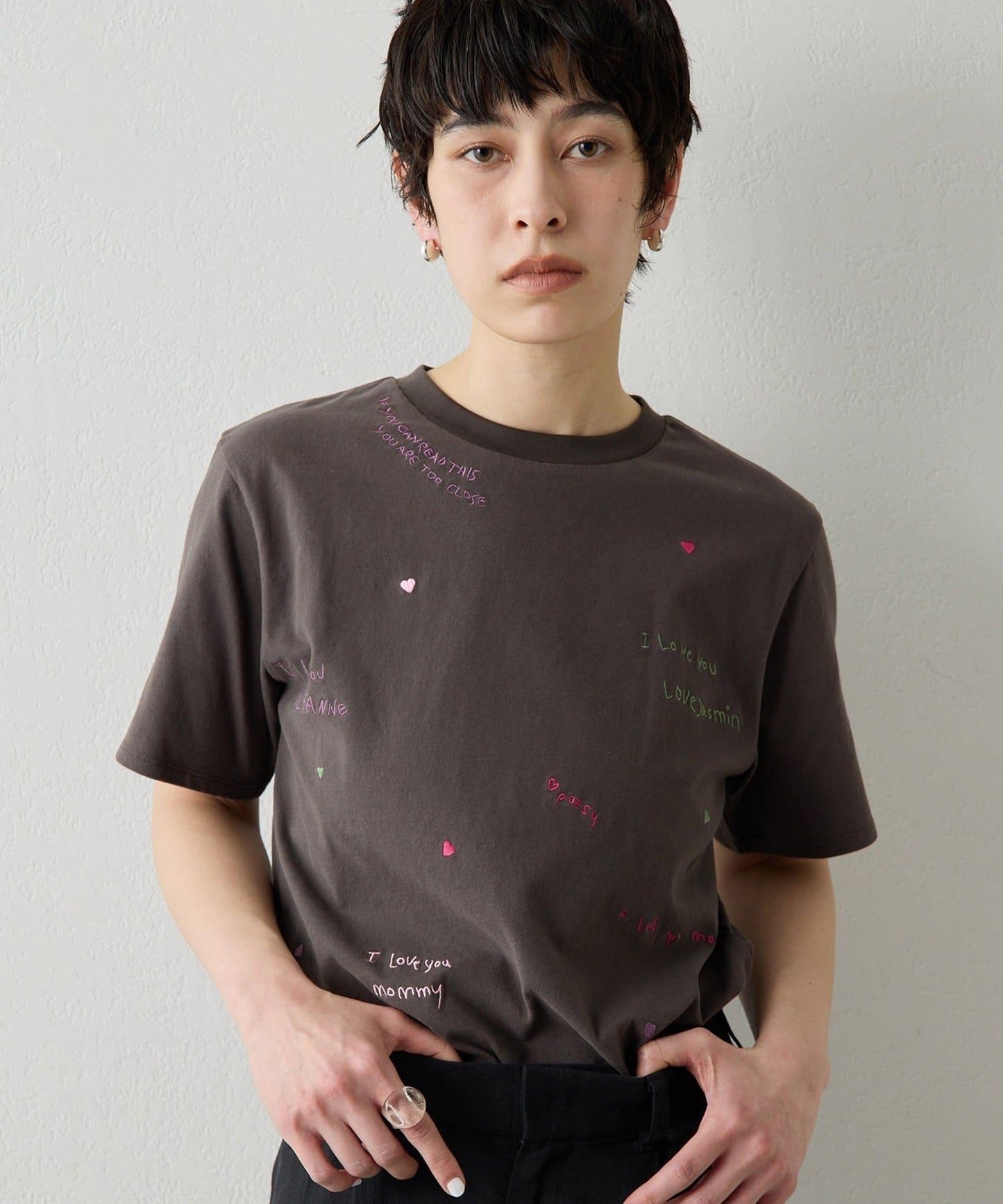 THE PAUSE 刺繡T恤