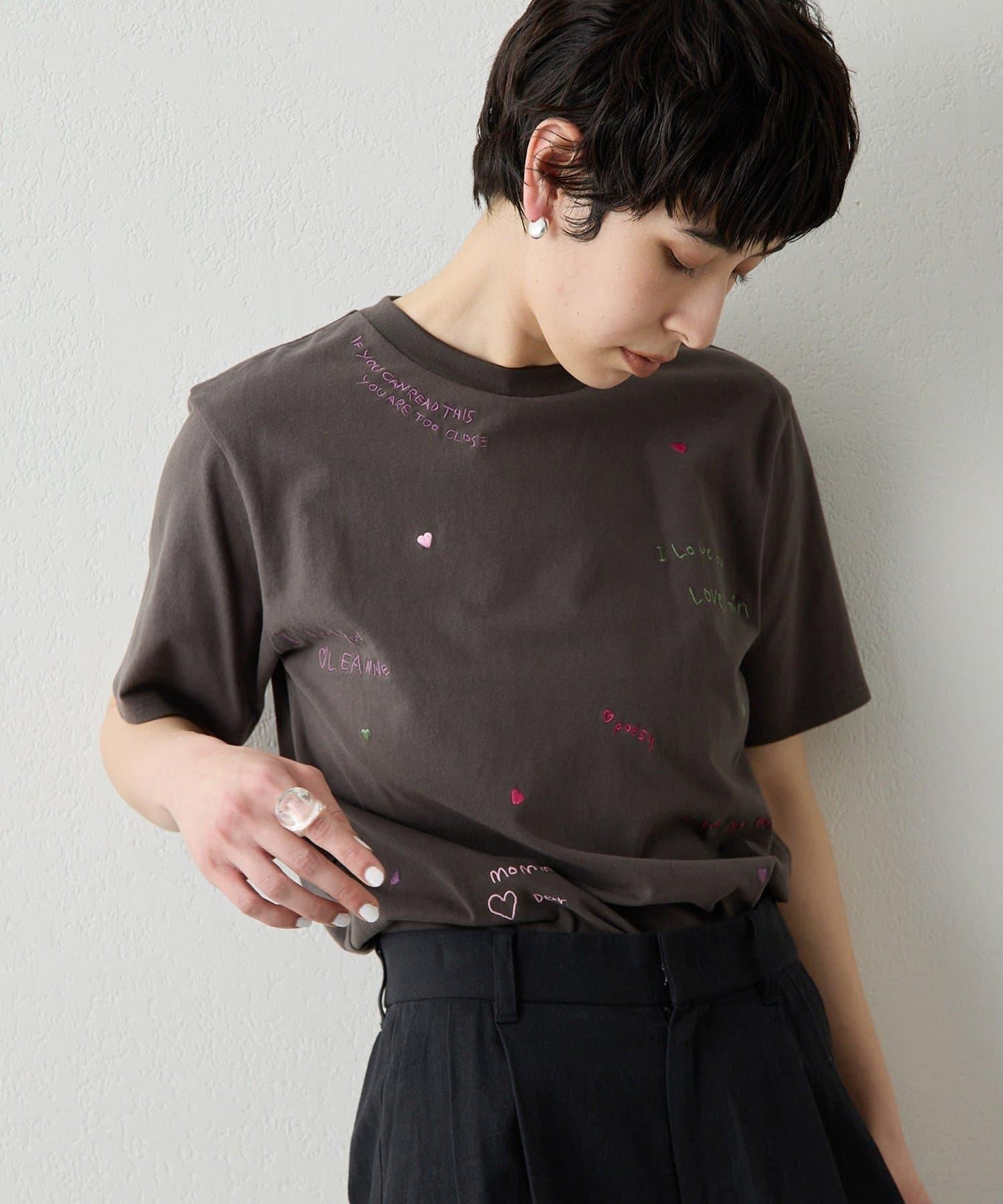 THE PAUSE 刺繡T恤