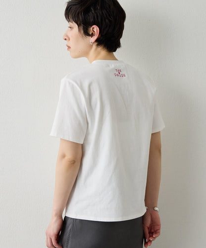 THE PAUSE 刺繡T恤