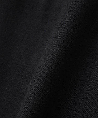 《定番素材 / 洗える》 乾爽觸感亞麻混 短款馬甲