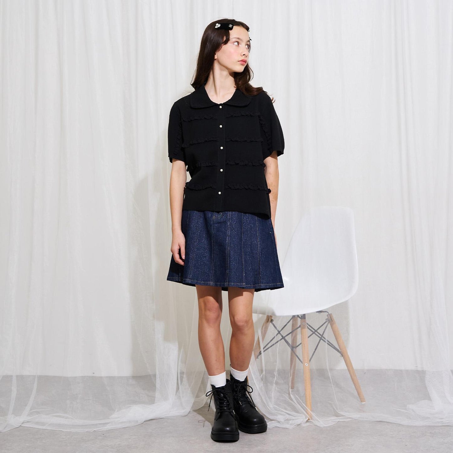 AMI 蕾絲開衫