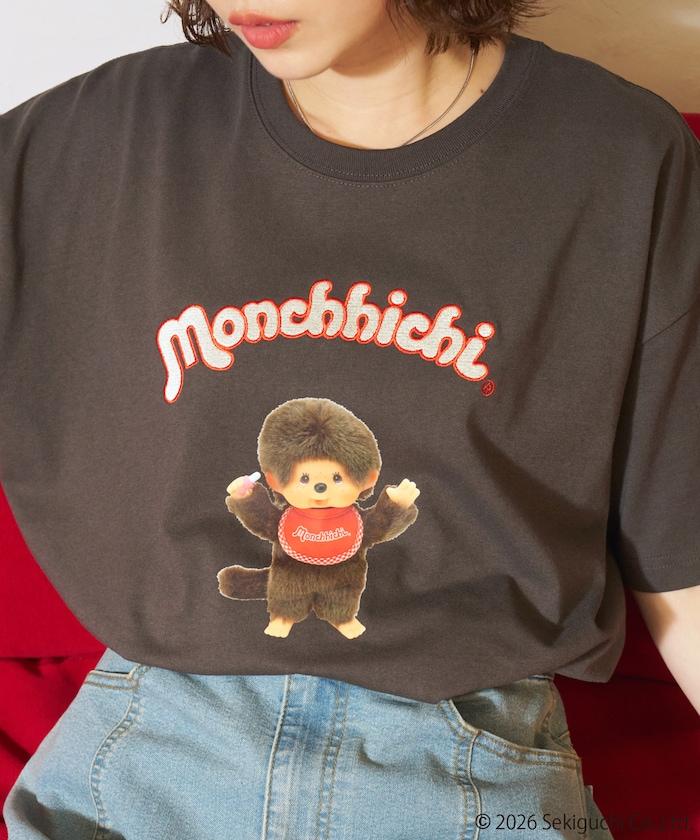 モンチッチ（蒙奇奇） 多款前幅刺繡 T恤