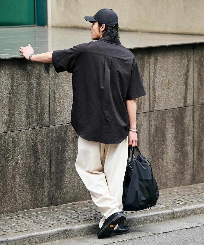 AiRide/エアライド 寬鬆版 短袖 泡泡紗 可收納 吸水速幹 防紫外線 襯衫