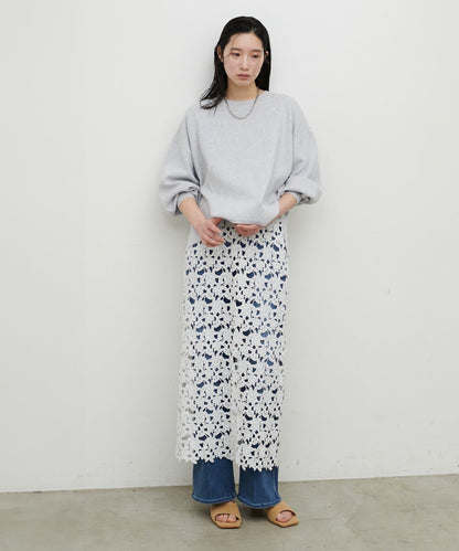 刺繡蕾絲 半身裙