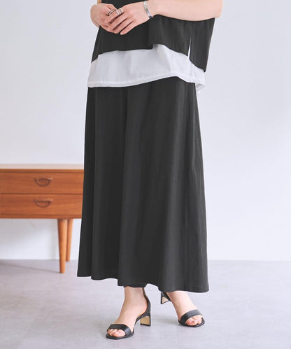 亞麻 裙褲