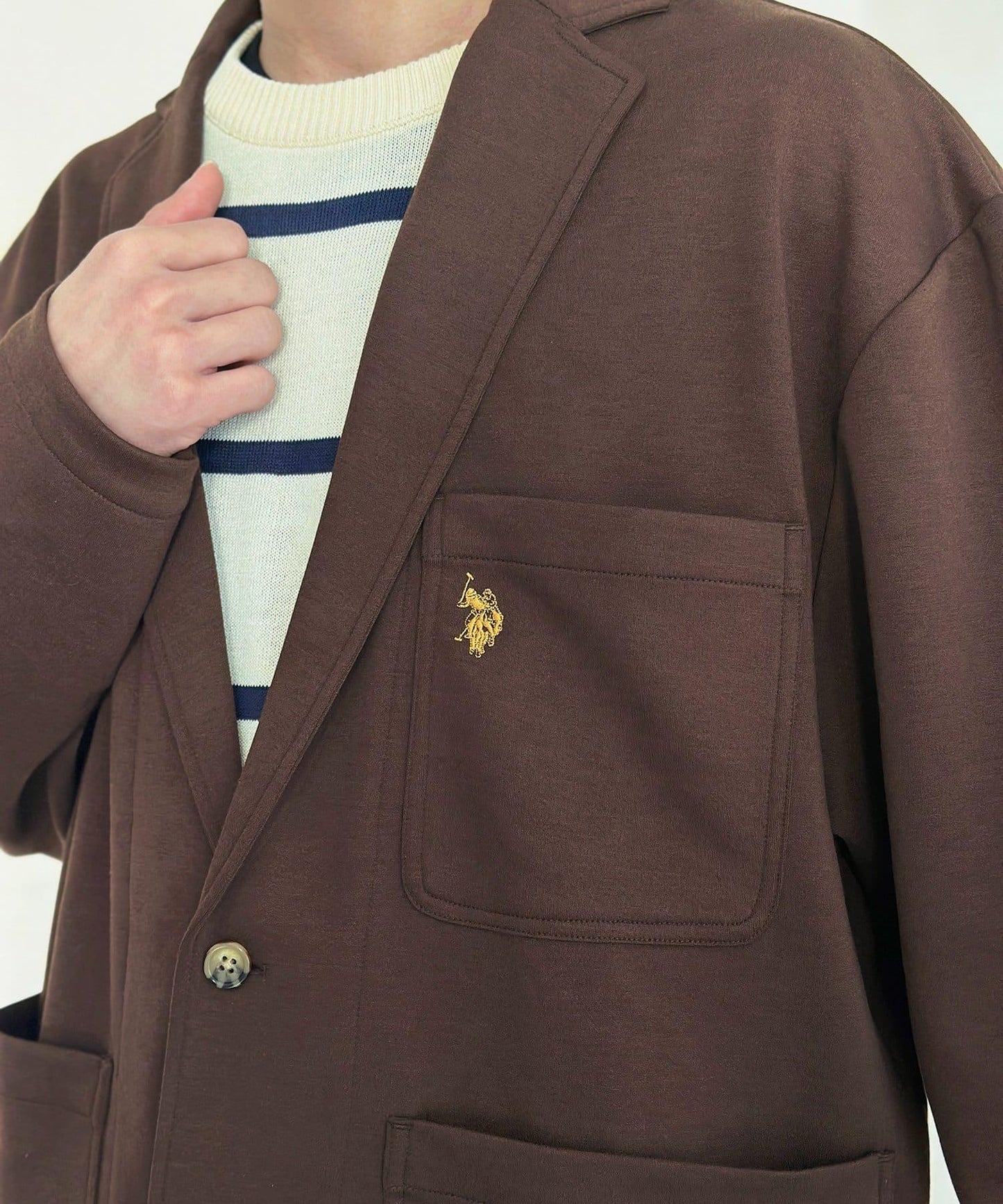 U.S. POLO ASSN. 可成套 西裝版型 Ponte羅馬布 西裝外套
