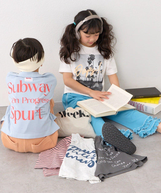 KIDS WEEKTEE 巾著袋 5件混合套裝 半袖T恤