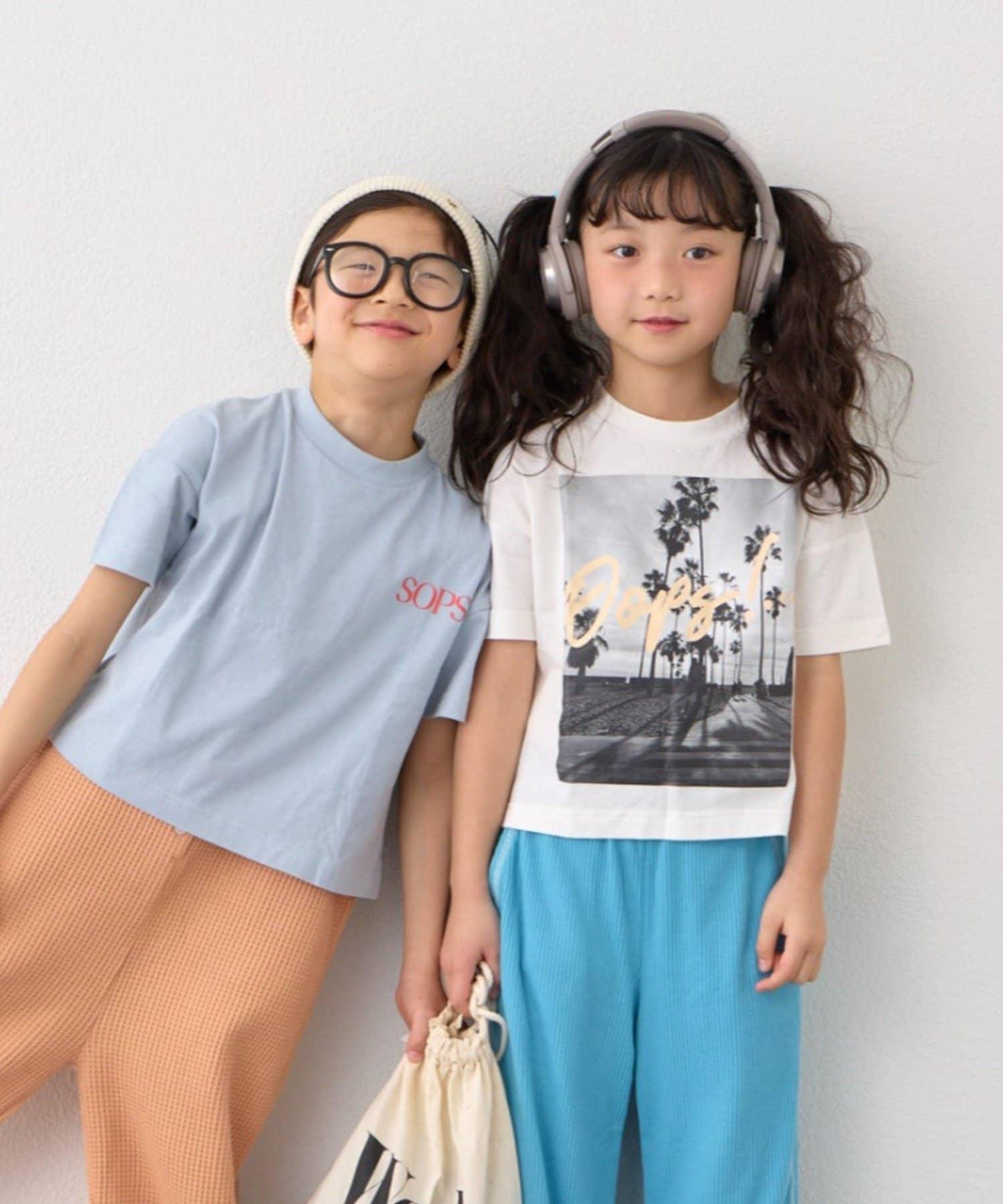 KIDS WEEKTEE 巾著袋 5件混合套裝 半袖T恤