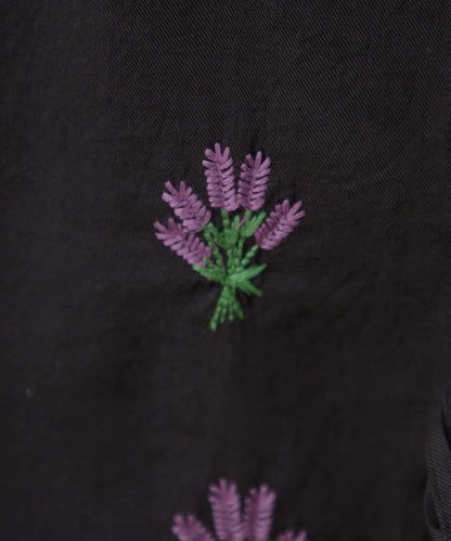 willow 波浪側邊刺繡 褲子
