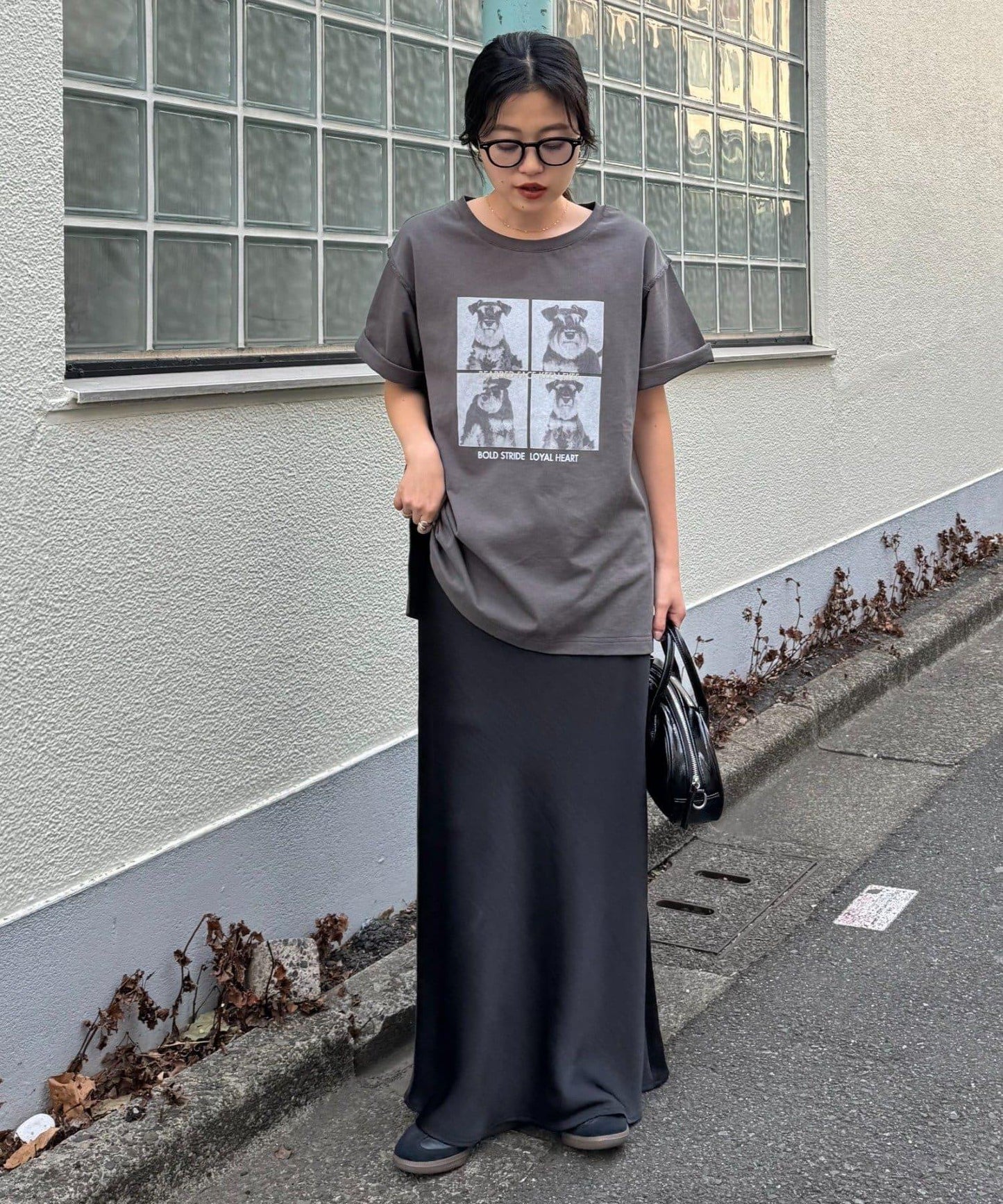 狗狗拼貼照片印花 短袖 Tee T恤