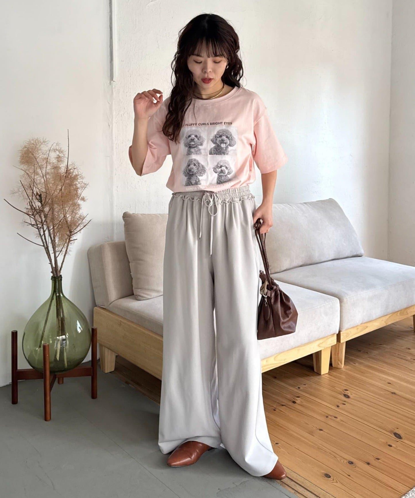 狗狗拼貼照片印花 短袖 Tee T恤