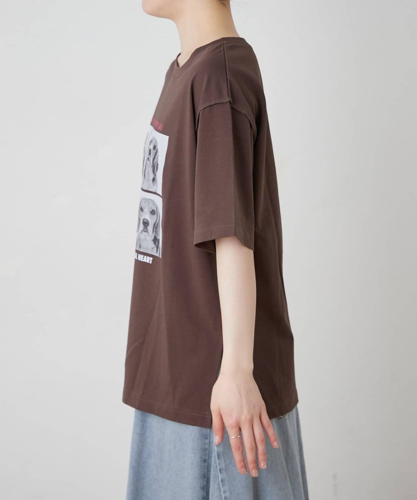 狗狗拼貼照片印花 短袖 Tee T恤