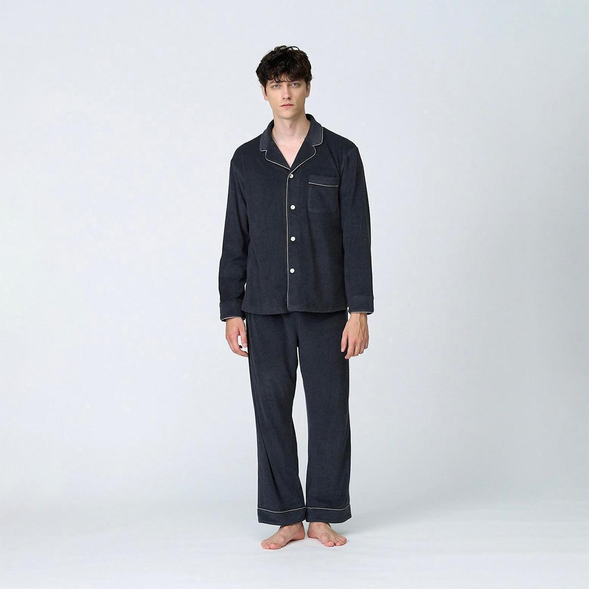 棉羊毛毛圈 炭灰色 套裝 睡衣 Foo Tokyo
