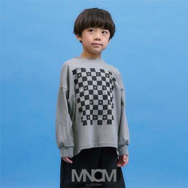 防汙速幹不易變形 雙面可穿 方格旗印花 T恤 MNCM款