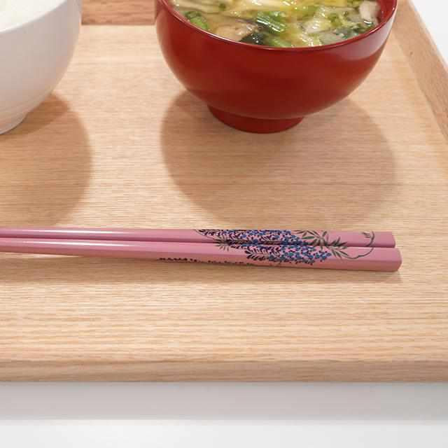 【箸】琳派×輪島塗 藤 | 若狭塗 | 箸蔵まつかん