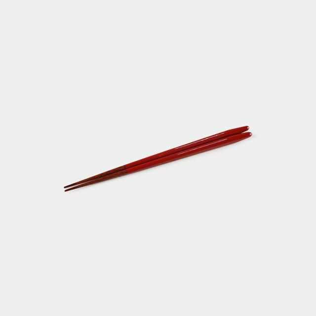 【箸】漆一条 21.5cm (食洗機 可) | 若狭の塗箸 | 箸蔵まつかん