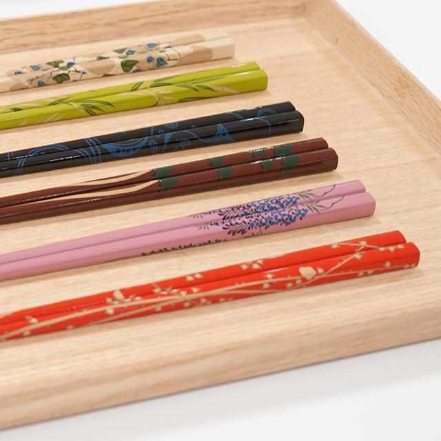 【箸】琳派×輪島塗 竹 | 若狭塗 | 箸蔵まつかん