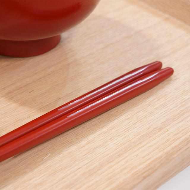 【箸】漆一条 21.5cm (食洗機 可) | 若狭の塗箸 | 箸蔵まつかん