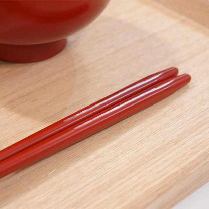 【箸】漆一条 21.5cm (食洗機 可) | 若狭の塗箸 | 箸蔵まつかん
