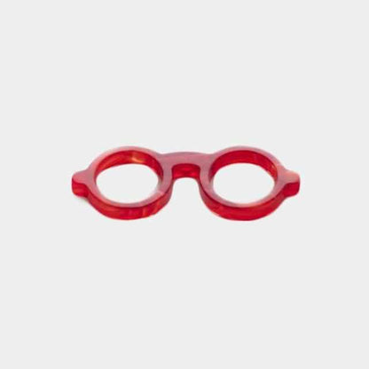 【ピンバッチ】ラペルピン・メガネホルダーになるピンバッチ megane pin (レッド) | 鯖江の眼鏡 | 匠市