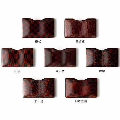 【カードケース】土直漆器 うるしの名刺入れ VYAC CARD CASE 波千鳥 | 越前漆器 | 匠市