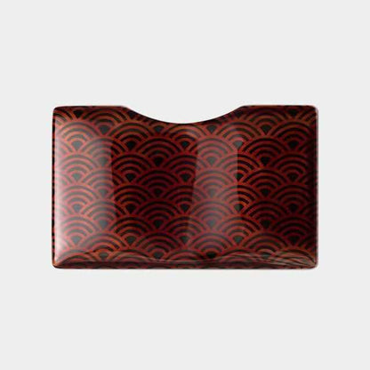 【カードケース】土直漆器 うるしの名刺入れ VYAC CARD CASE 青海波 | 越前漆器 | 匠市