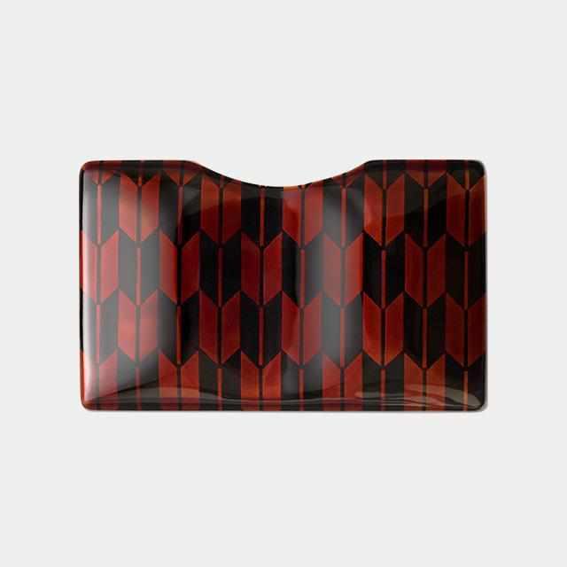 【カードケース】土直漆器 うるしの名刺入れ VYAC CARD CASE 矢絣 | 越前漆器 | 匠市